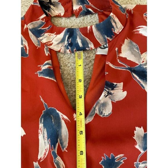 Christian Caliendo Floral swing dress Small triangular keyhole front & back EUC - Picture 14 of 16